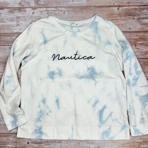 Nautica | Women's Tie‎ Dye Crewneck Branded Sweatshirt | XL